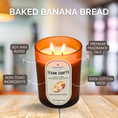 Load image into Gallery viewer, Baked Banana Bread Scented Soy Candle | Luna Collection