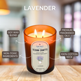 Load image into Gallery viewer, Lavender and sage Scented Soy Candle | Luna Collection