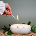 Load image into Gallery viewer, Coconut and Santal scented Soy Candle | Alma Collection