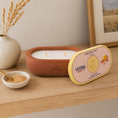 Load image into Gallery viewer, Alma Cinnamon Drift hand-cast stone soy candle by Texan Crafts