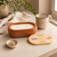 Load image into Gallery viewer, Alma Cinnamon Drift hand-cast stone soy candle by Texan Crafts
