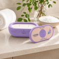 Load image into Gallery viewer, Purple candle with 'Texan Crafts' branding on a bathroom counter.