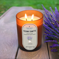 Load image into Gallery viewer, Lavender and sage Scented Soy Candle | Luna Collection