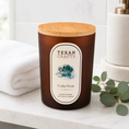 Load image into Gallery viewer, Luna Cedar Frost hand-poured soy candle by Texan Crafts