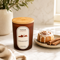 Load image into Gallery viewer, Luna Cinnamon Drift hand-poured soy candle by Texan Crafts