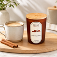 Load image into Gallery viewer, Luna Cinnamon Drift hand-poured soy candle by Texan Crafts