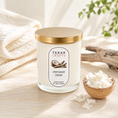 Load image into Gallery viewer, Stella Driftwood Cream hand-poured soy candle by Texan Crafts