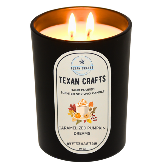 Midnight Elegance Caramelized Pumpkin Dreams Soy Wax Candle