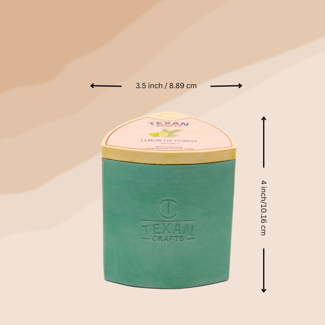 Mica collection Soy Candle | Lemon Fir Forest