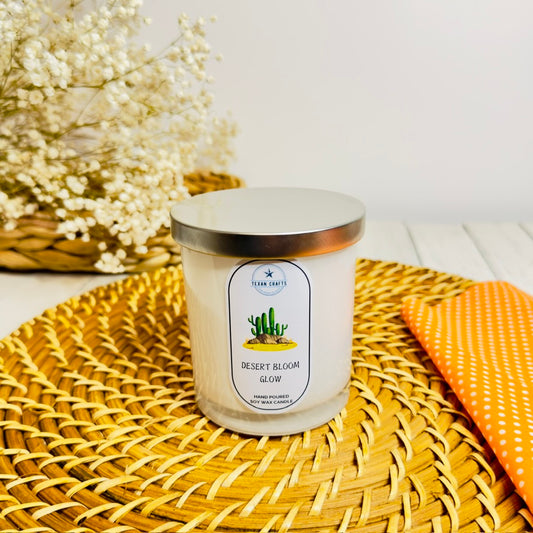 Winter Wonderland Desert Bloom Glow Soy Wax Candle