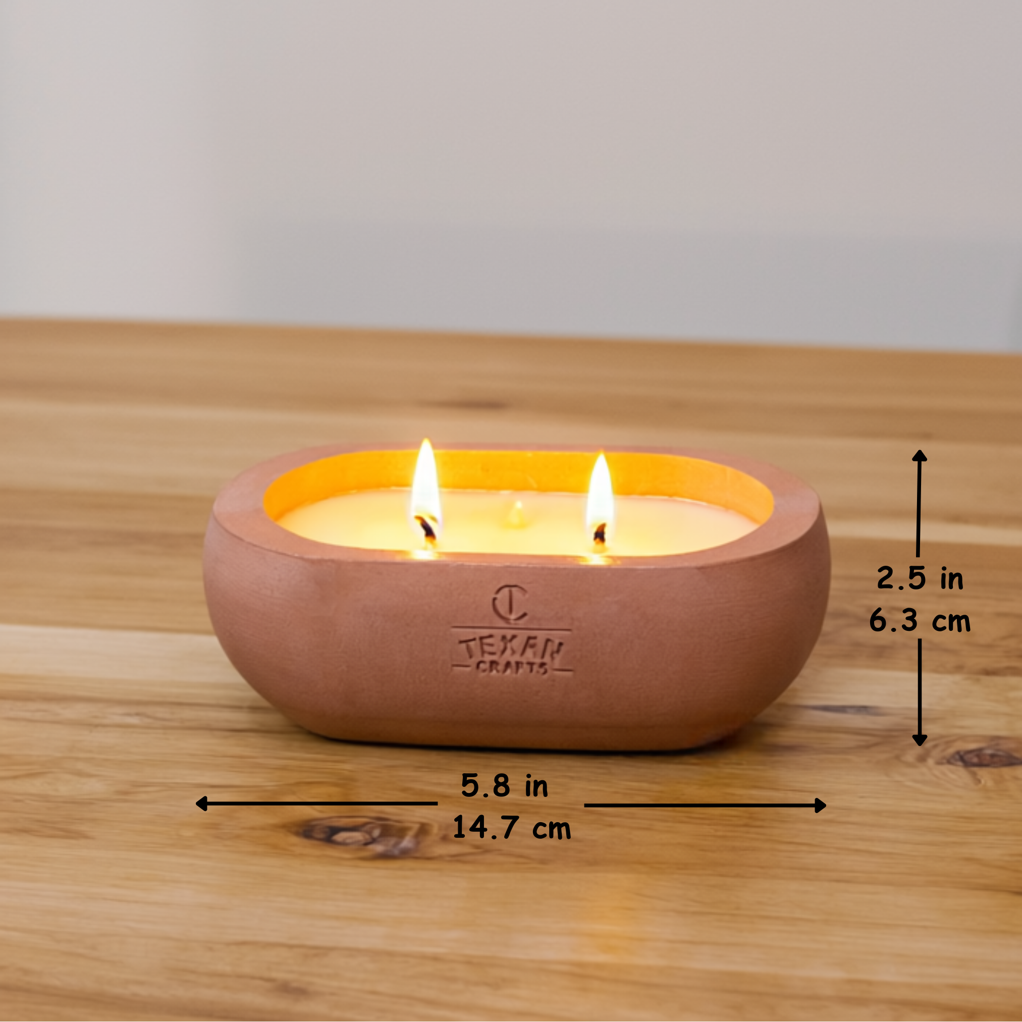 Cinnamon Vanilla scented Soy Candle | Alma Collection