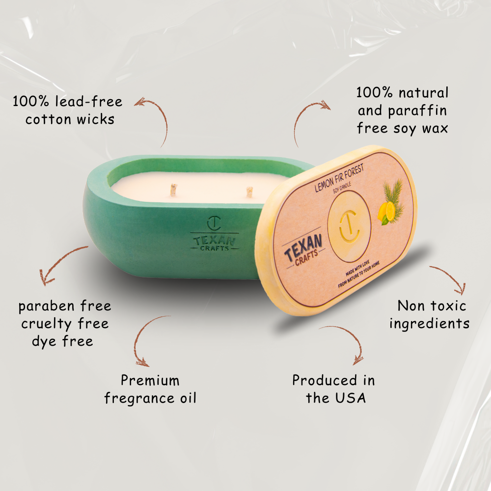 Alma collection Soy Candle | Lemon Fir Forest