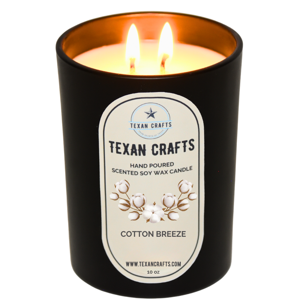 Midnight Elegance Cotton Breeze Soy Wax Candle