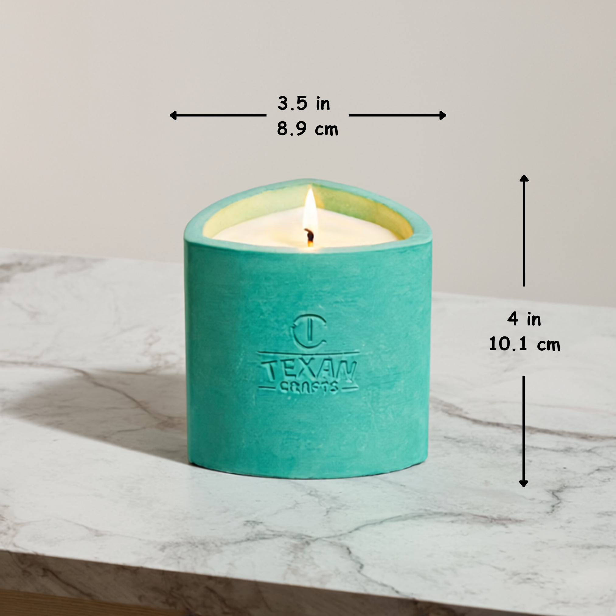 Lemon Fir scented Soy Candle | Mica Collection