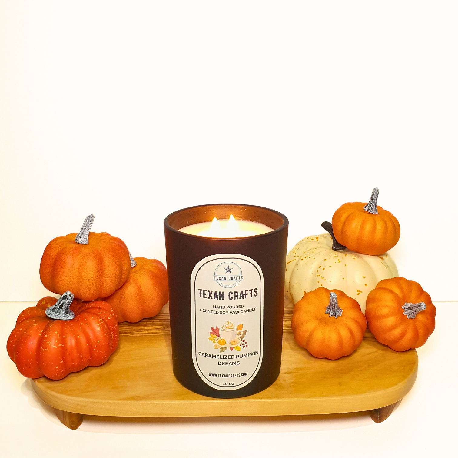 Midnight Elegance Caramelized Pumpkin Dreams Soy Wax Candle