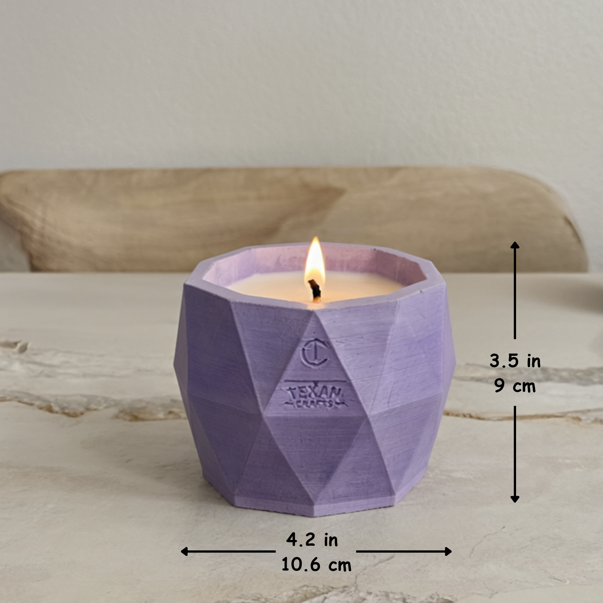 Lavender And Sage scented Soy Candle | Aspen Collection