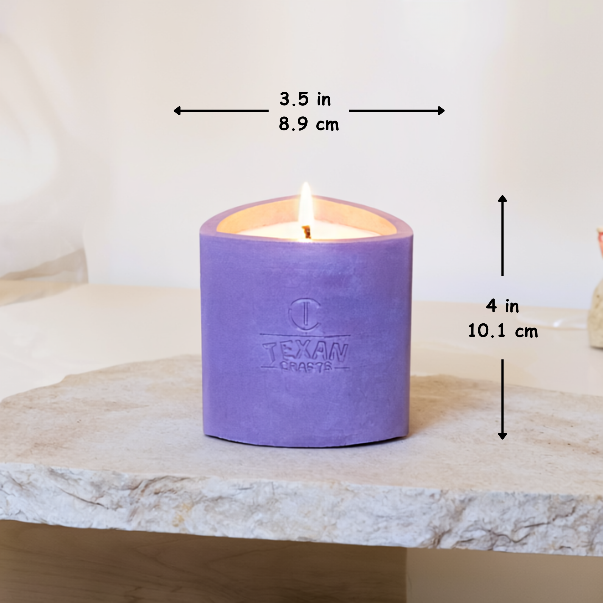 Lavender And Sage scented Soy Candle | Mica Collection
