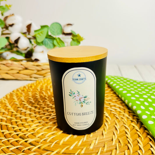 Midnight Elegance Cotton Breeze Soy Wax Candle