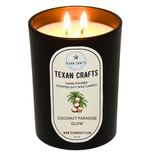 Midnight Elegance Coconut Paradise Glow Soy Wax Candle