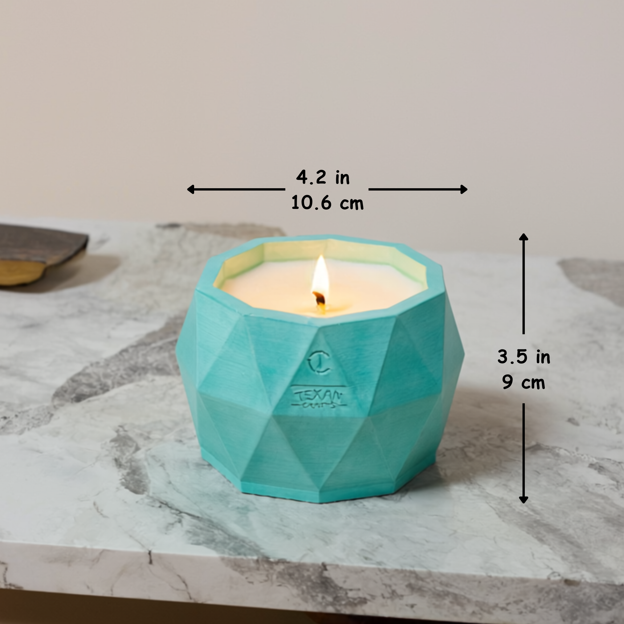 Lemon Fir scented Soy Candle | Aspen Collection