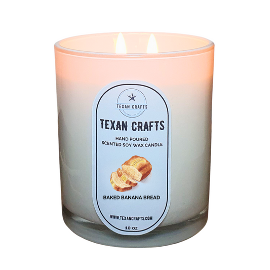 Winter Wonderland Baked Banana Bread Soy Wax Candle