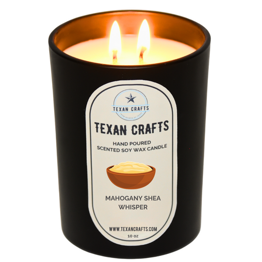 Midnight Elegance Mahogany Shea Whisper Soy Wax Candle