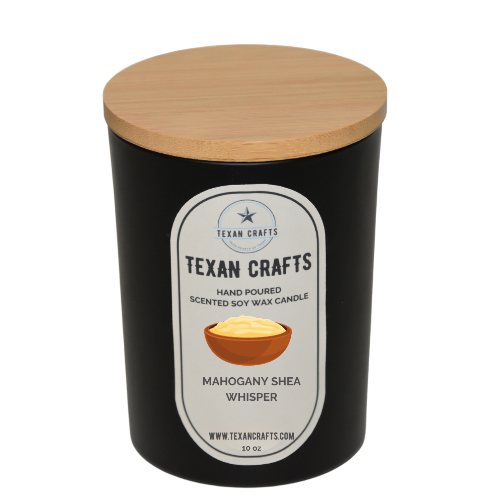 Midnight Elegance Mahogany Shea Whisper Soy Wax Candle