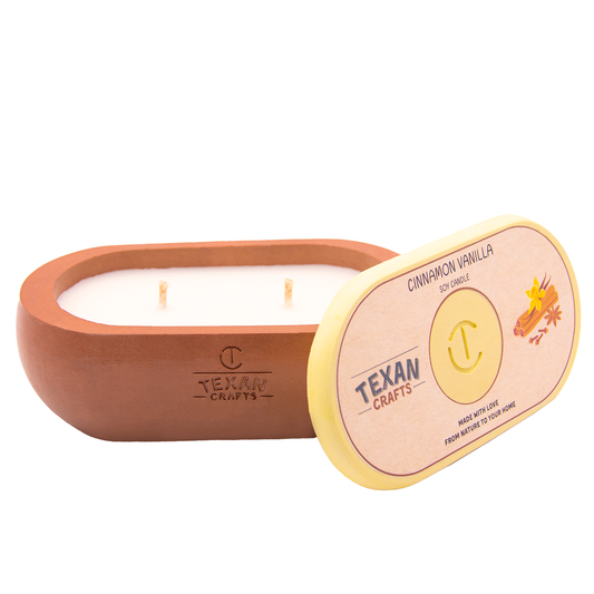Cinnamon Vanilla scented Soy Candle | Alma Collection