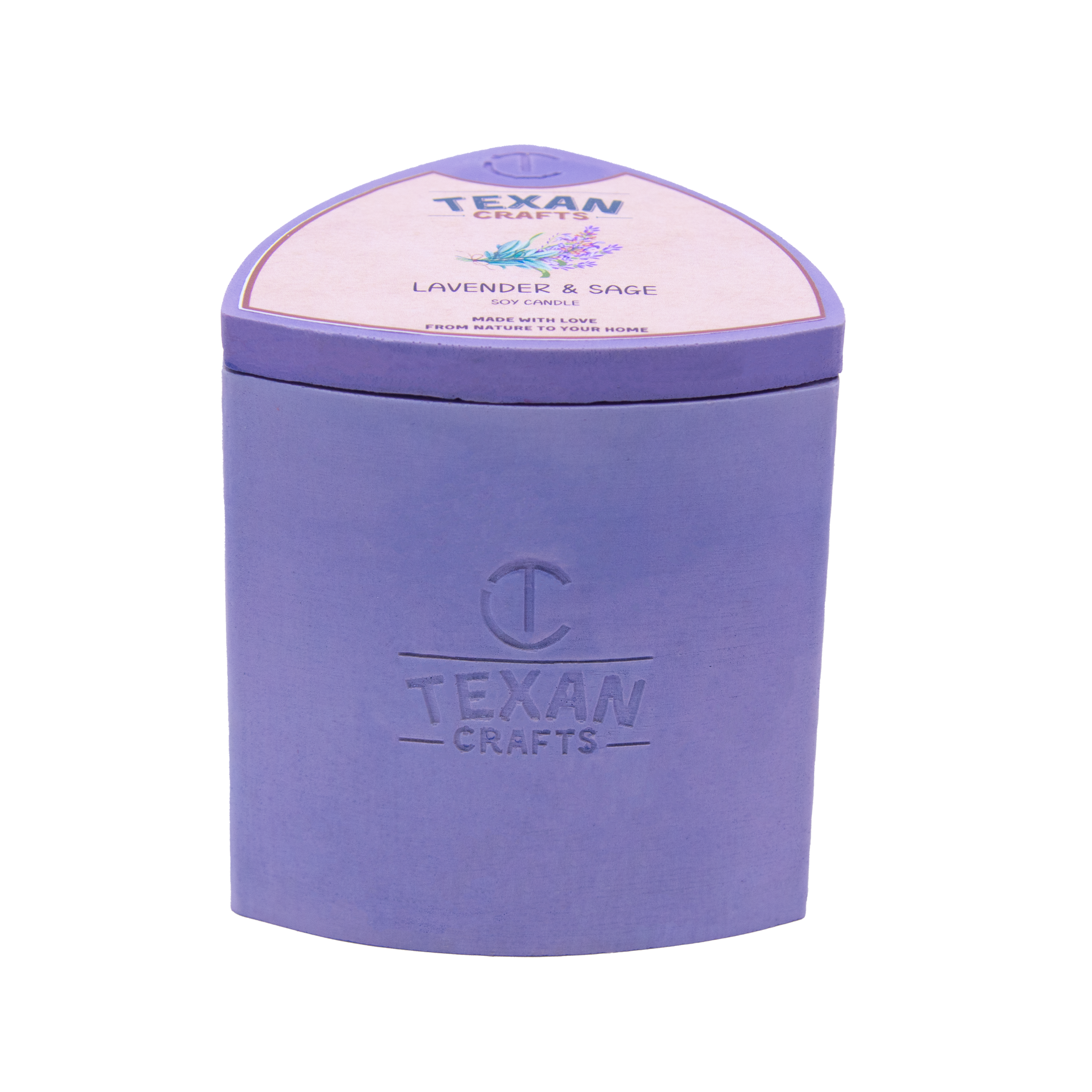 Lavender And Sage scented Soy Candle | Mica Collection