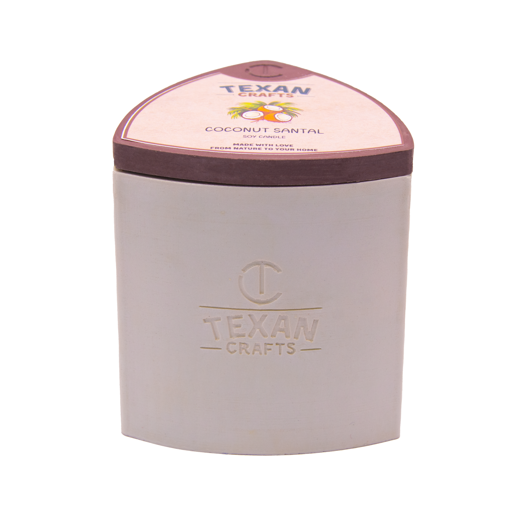 Coconut Santal scented Soy Candle | Mica Collection
