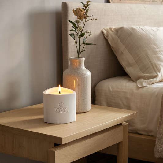 Coconut Santal scented Soy Candle | Mica Collection