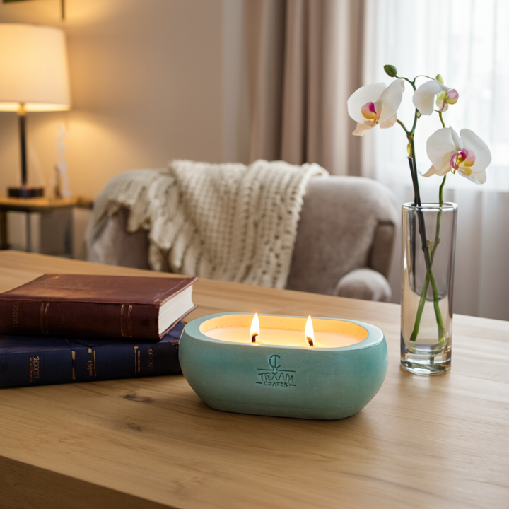 Lemon Fir Scented Soy Candle | Alma Collection