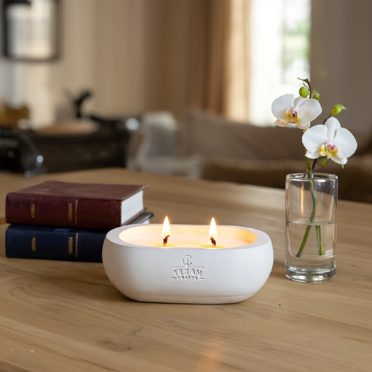 Coconut and Santal scented Soy Candle | Alma Collection