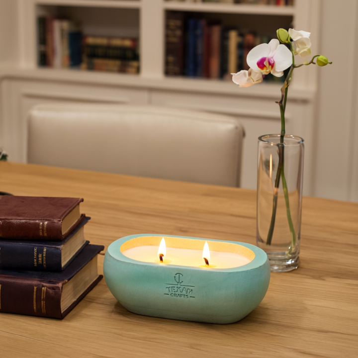 Lemon Fir Scented Soy Candle | Alma Collection