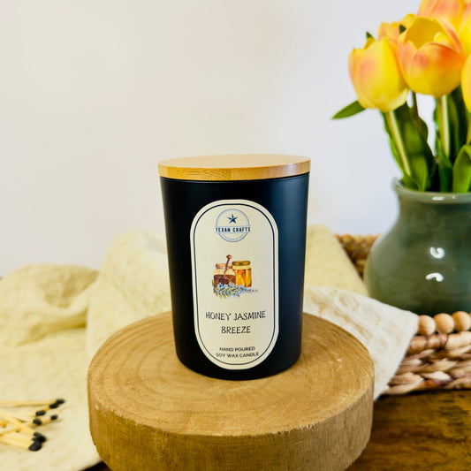 Midnight Elegance Honey Jasmine Breeze Soy Wax Candle