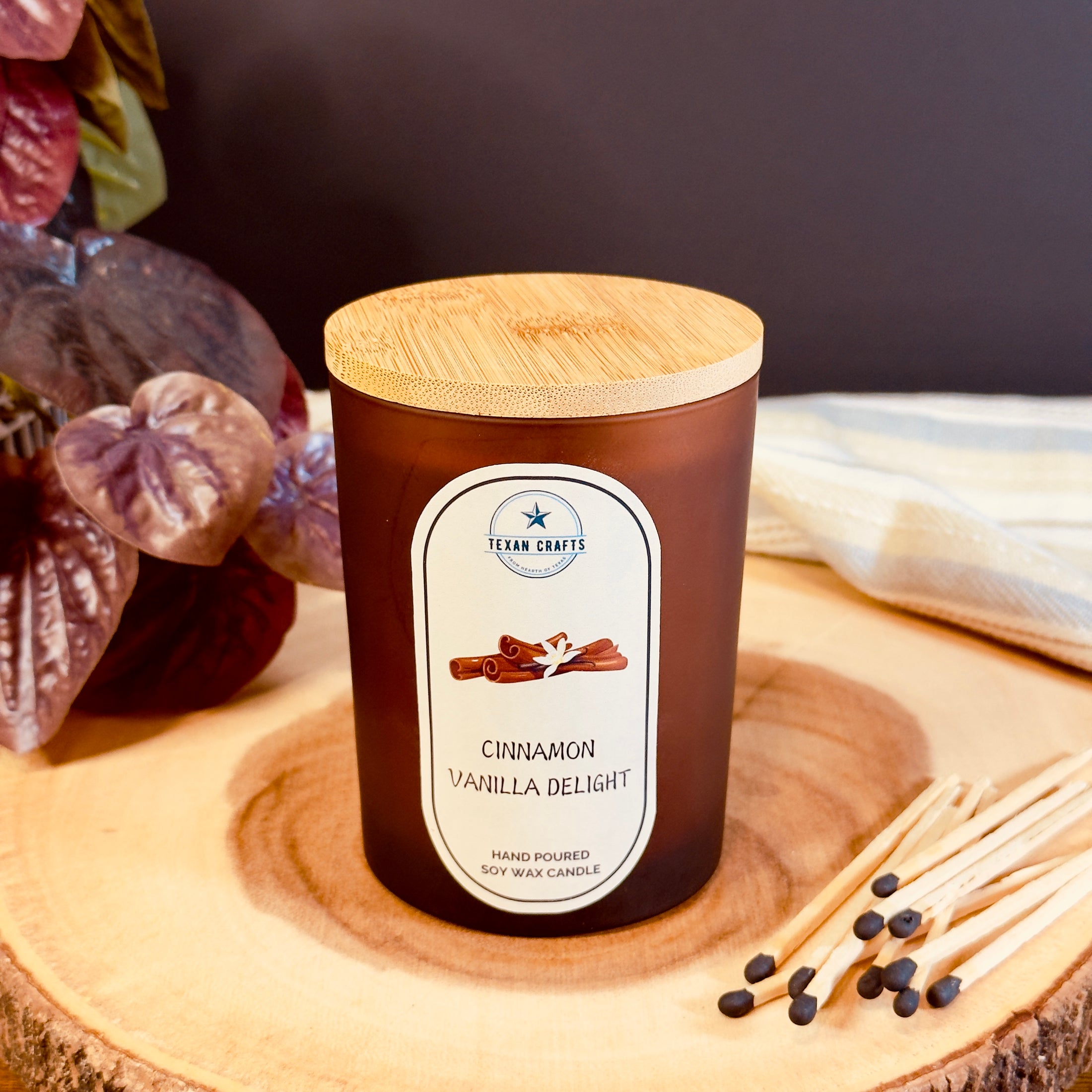 Candlelight Classics Cinnamon Vanilla Delight Soy Wax Candle