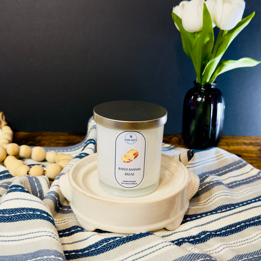 Winter Wonderland Baked Banana Bread Soy Wax Candle