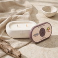 Load image into Gallery viewer, Alma Driftwood Cream hand-cast stone soy candle by Texan Crafts
