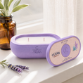 Load image into Gallery viewer, Alma Spa Stone hand-cast stone soy candle by Texan Crafts
