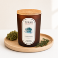 Load image into Gallery viewer, Luna Cedar Frost hand-poured soy candle by Texan Crafts
