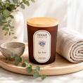 Load image into Gallery viewer, Luna Spa Stone hand-poured soy candle by Texan Crafts

