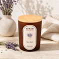 Load image into Gallery viewer, Luna Spa Stone hand-poured soy candle by Texan Crafts
