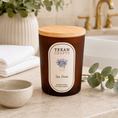 Load image into Gallery viewer, Luna Spa Stone hand-poured soy candle by Texan Crafts
