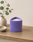 Load image into Gallery viewer, Mica Spa Stone hand-cast stone soy candle by Texan Crafts
