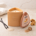 Load image into Gallery viewer, Mica Sunday Loaf hand-cast stone soy candle by Texan Crafts
