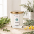 Load image into Gallery viewer, Stella Cedar Frost hand-poured soy candle by Texan Crafts
