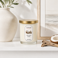 Load image into Gallery viewer, Stella Driftwood Cream hand-poured soy candle by Texan Crafts
