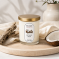 Load image into Gallery viewer, Stella Driftwood Cream hand-poured soy candle by Texan Crafts
