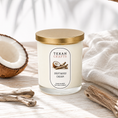 Load image into Gallery viewer, Stella Driftwood Cream hand-poured soy candle by Texan Crafts
