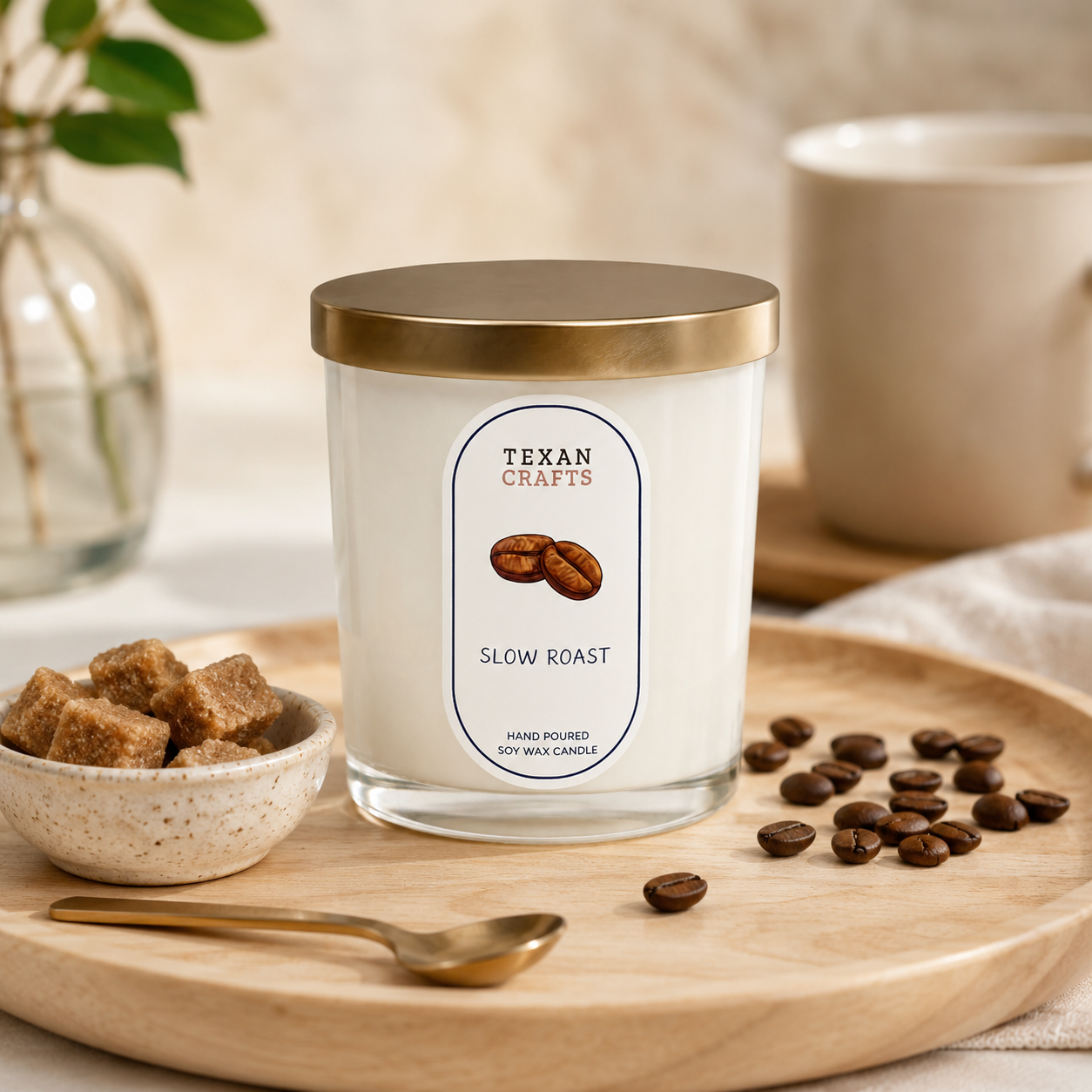 Stella Slow Roast hand-poured soy candle by Texan Crafts
